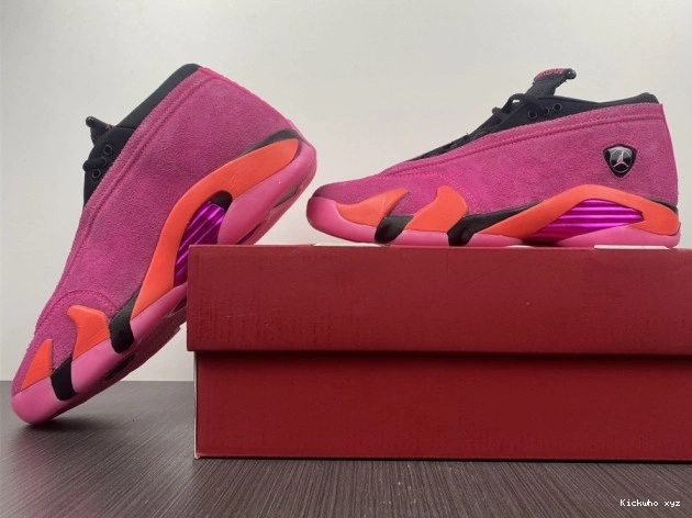 Retro DH4121-600 Pink Jordan 14 Low Shocking (W) 0803